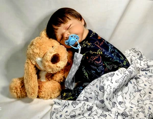 NEW-All Vinyl 19" Anatomically Correct, Baby Boy Reborn Doll {Read Description} - Picture 1 of 10