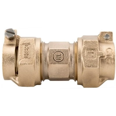 LEGEND T-4301NL 1" BRASS CTS X CTS PACK JOINT COMPRESSION COUPLING