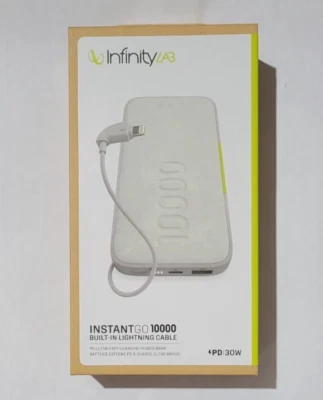 InfinityLAB INSTANTGO 10000 Wireless PD Ultra-Fast Charging Power Bank 30W white - Image 1 of 2