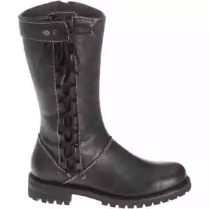 New in Box Womens Black Harley Davidson Melia Riding Boot Model #D85054 Size 6.5 - Picture 1 of 5