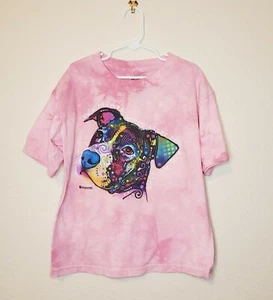 The Mountain Kids Unisex Pink Perfect World Short Sleeve Cotton T-Shirt Medium - Picture 1 of 9