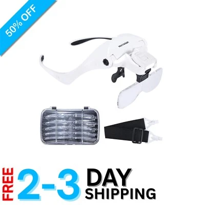 Versatile Magnifying Glasses with LED Lights - Ideal for Crafts & Hobbies - Image 1 of 4