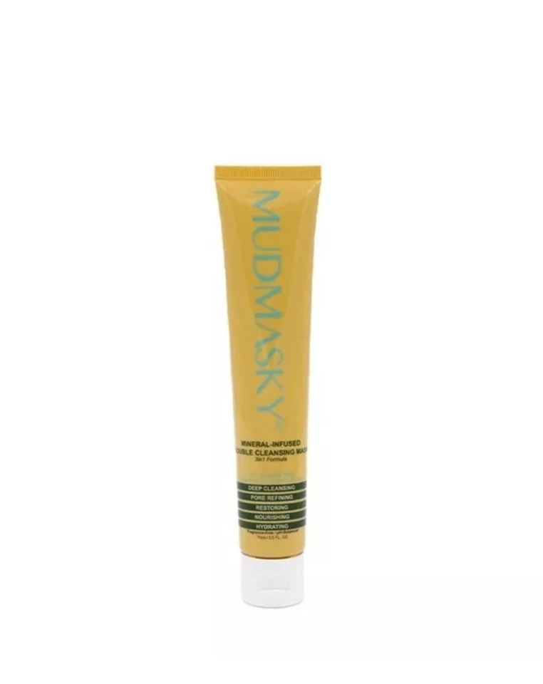 Mudmasky Mineral-Infused Double Cleansing Mask - Morrocan Lava Clay 75ml RRP £42 - Image 1 of 4