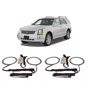 Kit de halo de faros ojo de ángel verde brillante para Cadillac SRX 04-09 - Imagen 1 de 3