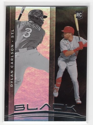 Dylan Carlson 2021 Panini Chronicles Black Baseball Rookie Card #2 - Image 1 of 2