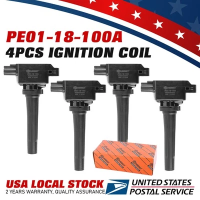 OEM Replacement For PE01-18-100A / UF656 Ignition Coil x4 For 2020 TOYOTA YARIS - Image 1 of 4