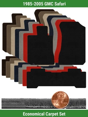 Juego de alfombrillas Lloyd Custom Velourtex para GMC Safari 1985-2005 (3 piezas) #RCF Foto 1 de 4