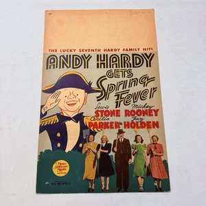 1939 Andy Hardy Spring Fever Original 14x22 Window Movie Poster Mickey Rooney - Picture 1 of 6