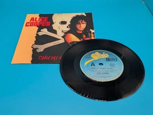 Alice Cooper ONLY MY HEART TALKIN' Australian POSTER Sleeve EPIC RARE 7" SINGLE - Picture 1 of 6