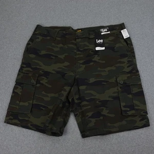Lee Men's 44 Active Stretch Cargo Shorts Camo Performance Baggy Zipper Flex - Picture 1 of 7