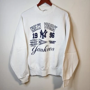 Vintage 1996 New York Yankees Crewneck Sweatshirt World Series Size XL Jeter - Picture 1 of 16