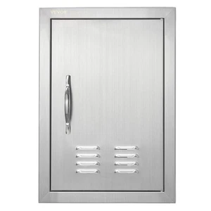 Vevor Grillzugangstür, 14 B x 20 H Zoll einzelne Küchentür für den Außenbereich, Edelstahl - Bild 1 von 1