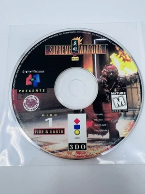 Supreme Warrior (3DO, 1994) Disc 1 Replacement Only Tested - Image 1 of 3