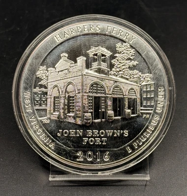 2016 Silver ATB 5oz Harpers Ferry - Image 1 of 2