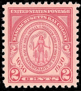 Scott 682, the 2¢ Massachusetts Bay Colony Issue - from 1930 - MNH - Picture 1 of 1