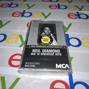Neil Diamond, His 12 Greatest Hits Cassette, 1974 (1981), MCA - Picture 1 of 3