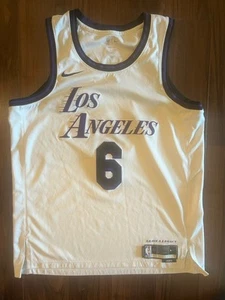 LeBron James Los Angeles Lakers NBA City Edition Nike Swingman Jersey 52 21/22 - Picture 1 of 6