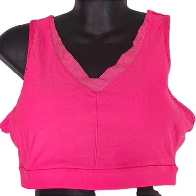 Avia Workout Sports Running Performance Bra Top Womens Large (12-14)Pink Stretch - Image 1 of 4