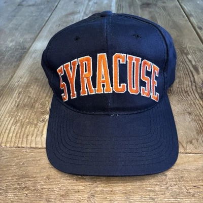 Vintage Syracuse Orange Hat Starter Snapback Navy Blue Arch Block Cotton NCAA - Image 1 of 4