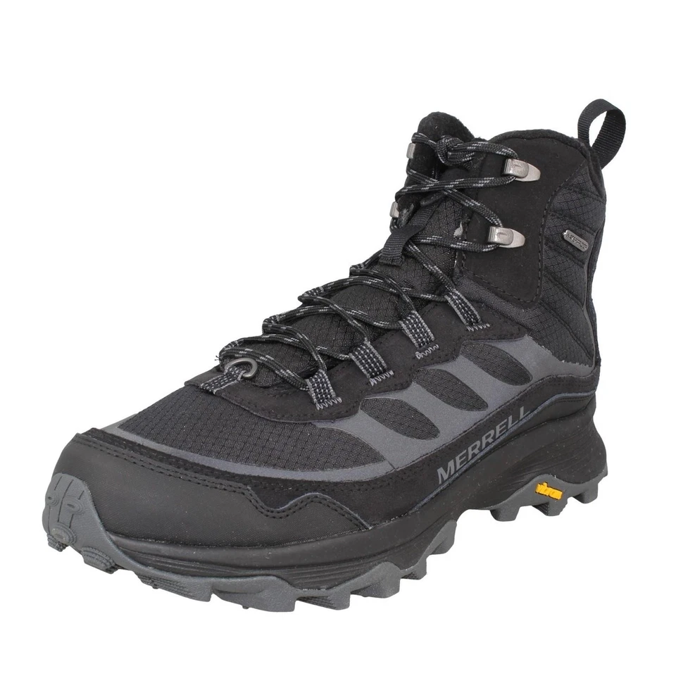Hombre Merrell Agarre Suela Vibran Botas Impermeables Moab Speed Térmico Mid Wp - Imagen 1 de 1