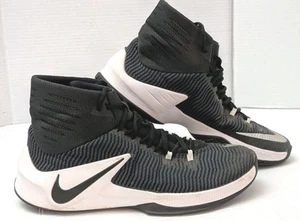 Nike Shoes Mens Size 11 Zoom Clear Out Black High Top Basketball 2016 - Picture 1 of 7