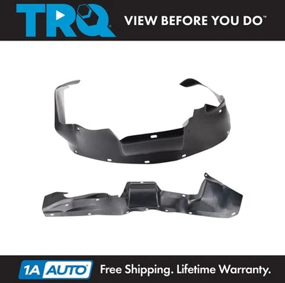 TRQ Inner Fender Liner Set Driver & Passenger Side Fits 91-95 Chrysler Dodge - Image 1 of 4