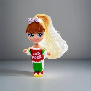 LGT Lewis Galoob Toys 1990s  FLATSY DOLL Flat Doll With RAD ROCK  Outfit - Picture 1 of 12