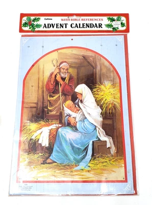 Caltime Advent Calendar Bible References Jesus Mary Joseph Made In England - Image 1 of 4