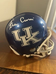 FRAN CURCI SIGNED KENTUCKY WILDCATS HELMET MINI UK CATS LEGEND HEAD COACH - Picture 1 of 3