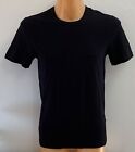 T-Shirt Hugo Boss Baumwolle schwarz Rundhalsausschnitt normale Passform Top Größe S, M neu ohne Etikett