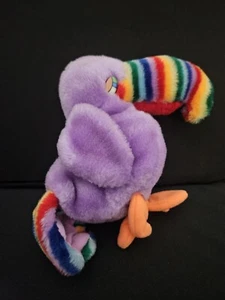 Knickerbocker Purple Toucan Bird Plush Stuffed Animal Rainbow 6" Vintage NWOT - Picture 1 of 5
