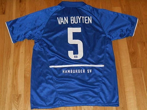 Rare 05-07 Nike DANIEL VAN BUYTEN Hamburger SV Soccer Jersey Kit Youth L Germany - Picture 1 of 5