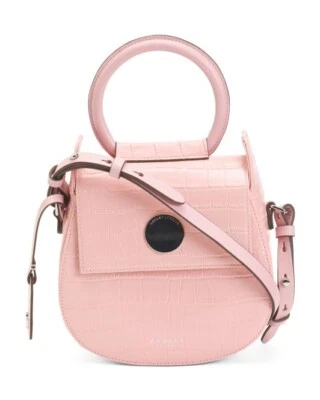 NWT Radley London Rope Walk Faux Croc Pastel Pink Crossbody Handbag - Image 1 of 4