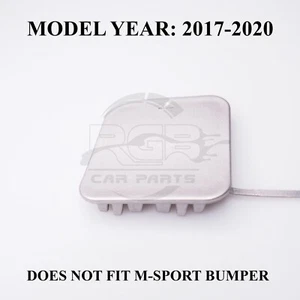 Tapa de gancho de remolque para parachoques trasero para BMW Serie 5 G30 Sedán SE 2017-2020 Cashmere Silver A72 - Imagen 1 de 12