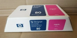 HP Nr.80 Tintenpatrone C4847A magenta 350ML Designjet 1050c 1055cm MHD 02-2012 - Bild 1 von 2