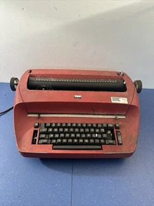 Vintage IBM SELECTRIC RED TYPEWRITER.. PARTS REPAIR ONLY - Picture 1 of 15