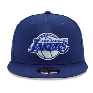 Los Angeles Lakers 9FIFTY Adjustable Cap - LA NBA New Era 950 Hat - Royal Blue - Picture 1 of 2