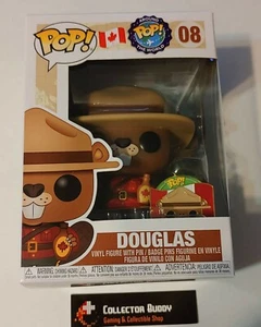 Funko Pop! Around the World 08 Canada Douglas Beaver w/ Pin Canadian Pop Vinyl - Imagen 1 de 1