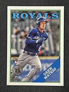 FB65) 2023 Topps 35 Aniversario DREW WATER RC Kansas City Royals - Imagen 1 de 2
