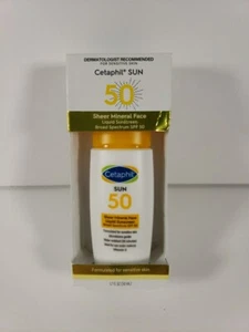 CETAPHIL durchsichtige mineralische flüssige Sonnencreme für Gesicht mit LSF 50 - 1,7oz - Bild 1 von 3