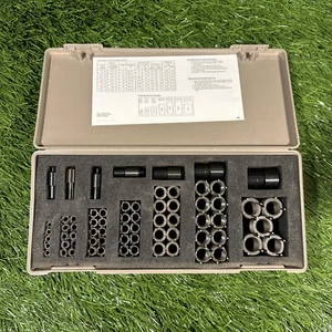 Complete Jergens 26149 Thread Insert Kit Fine #10-32 TO 3/4”-16 in 60pc & Tools - Picture 1 of 10