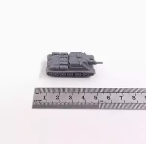 1/144 cacciacarri sovietico Su-122 cacciacarri 1/144 seconda guerra mondiale modello stampato in 3D - Foto 1 di 3
