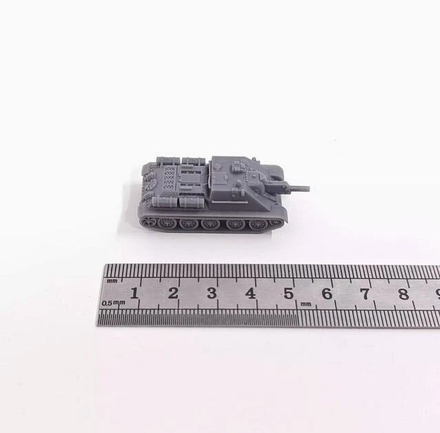 1/144 World War II Soviet Su-122 Tank Destroyer 3D Printed Model - Image 1 of 3