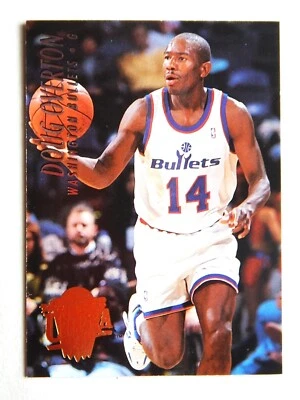 Doug Overton #345 Fleer 1995 Basketball Card (Washington Bullets)  - Image 1 of 2