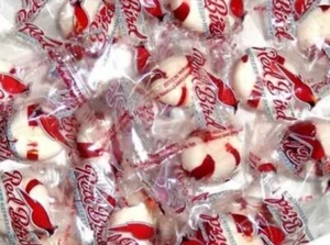 RED BIRD Peppermint CANDY ( ONE Pound Bulk ) HANDCRAFTED CANDY PUFFS MELT MINT - Picture 1 of 2