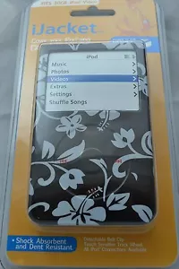 iJACKET iPOD 30 60 80 VIDEO HIBISCUS FLOWER CASE COVER PROTECTOR W BELT CLIP - Picture 1 of 1