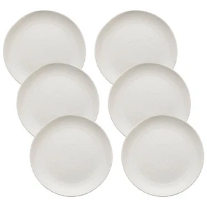 6x Ecology Elegant Kitchenware Porcelain Haven Fancy Dinner Plate 27cm White - Picture 1 of 5