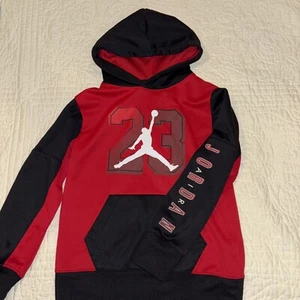 Nike Air Jordan Hoodie Boys S (8-10) Lightweight Long Sleeve Jumpman Pullover - Picture 1 of 5