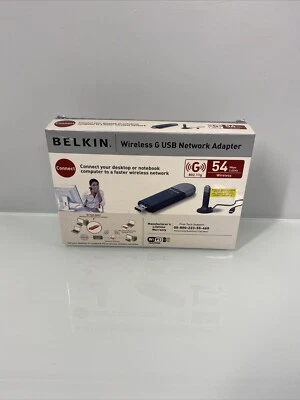Belkin Wireless G USB Network Adapter NEW - Image 1 of 4