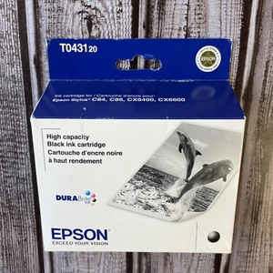 EPSON T043120 High Capacity BLACK Ink Cartridge - New Factory Sealed - EXP 2014 - Bild 1 von 4
